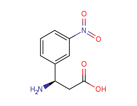 Molecular Structure of 787544-61-0 ((R)-3-AMINO-3-(3-NITRO-PHENYL)-PROPIONIC ACID)