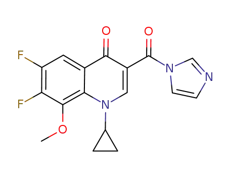 1-cyclopropyl-6,7-difluoro-3-(imidazole-1-carbonyl)-8-methoxy-1H-quinolin-4-one