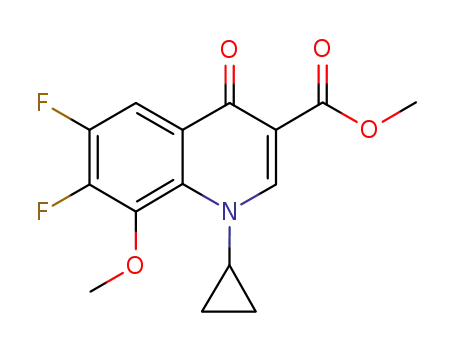 1-cyclopropyl-6,7-difluoro-1,4-dihydro-8-methoxy-4-oxo-3-quinoline carboxylic acid methyl ester
