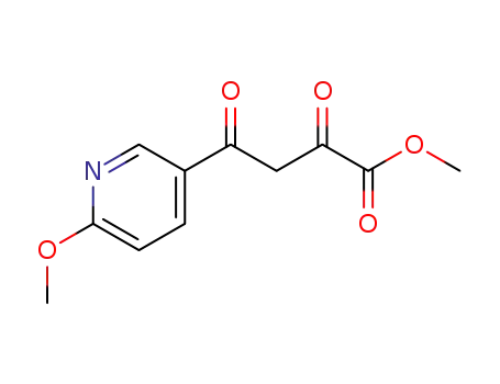 4-(6-methoxy-3-pyridyl)-2,4-dioxobutanoic acid methyl ester