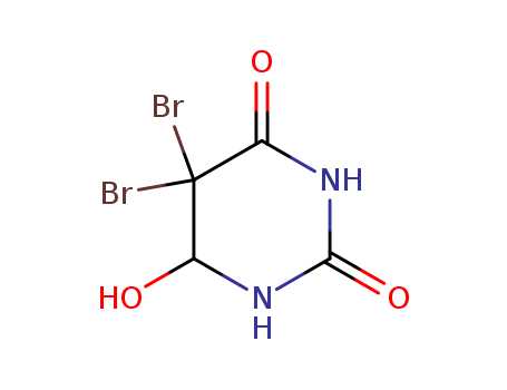 2,4(1H,3H)-Pyrimidinedione, 5,5-dibromodihydro-6-hydroxy-