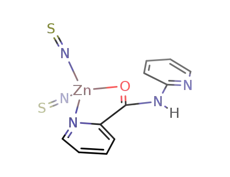 Zn(N-(2-pyridyl)pyridine-2`-carboxamide)(NCS)2