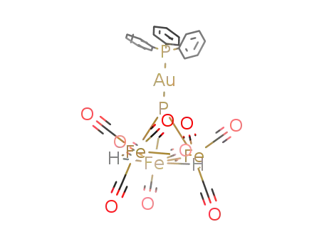 (μ-H)2Fe3(CO)9{μ3-PAuPPh3}