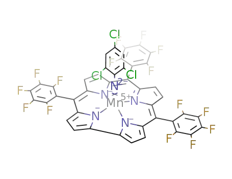 5,10,15-tris(pentafluorophenyl)corrole manganese(V) (N-2,4,6-trichlorophenyl)