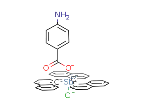 tri(α-naphthyl)antimony(V) (OOCC6H4NH2-para)(Cl)
