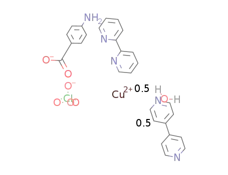 ([(2,2'-bipyridine)semi(4,4'-bipyridine)(p-aminobenzoate)copper(II)] perchlorate semihydrate)(n)