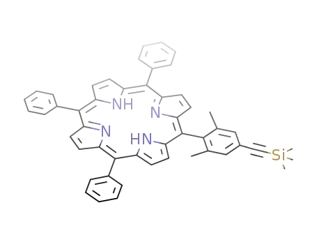 5,10,15-triphenyl-20-(2,6-dimethyl-4[2-(trimethylsilyl)ethynyl]phenyl)porphyrin