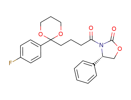 (S)-3-[4-[2-(4-fluorophenyl)-[1,3]dioxan-2-yl]-1-oxobutyl]-4-phenyloxazolidin-2-one