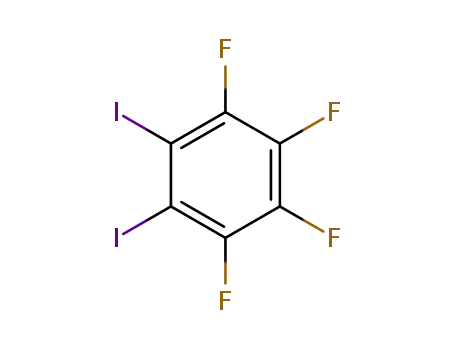 Molecular Structure of 2708-97-6 (1,2-Diiodotetrafluorobenzene)