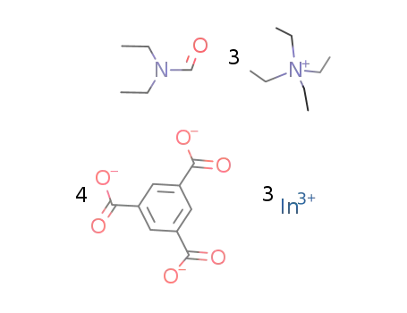 (tetraethylammonium)3[In3(1,3,5-benzenetricarboxylate)4]*N,N-diethylformamide