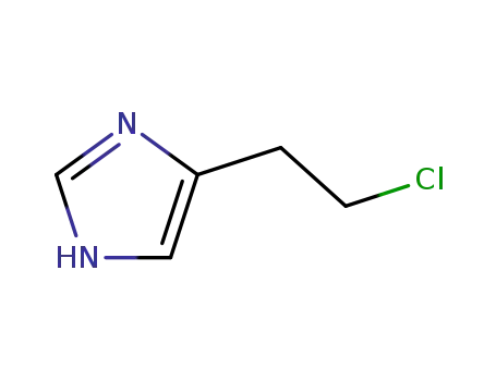 Molecular Structure of 13518-55-3 (5-(2-Chloroethyl)-1H-imidazole)