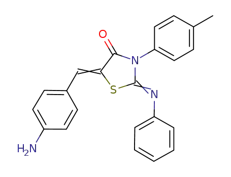 5-(4-aminobenzylidene)-3-(4-methylphenyl)-2-(phenylimino)-4-thiazolidinone