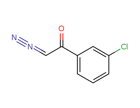 Molecular Structure of 7023-78-1 (Ethanone, 1-(3-chlorophenyl)-2-diazo-)