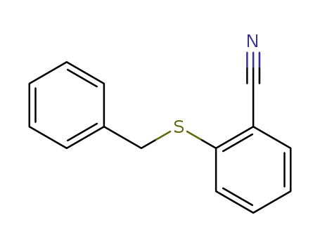 Molecular Structure of 63216-04-6 (2-(benzylthio)benzonitrile)