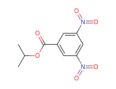 Molecular Structure of 10477-99-3 (Benzoic acid, 3,5-dinitro-, 1-methylethyl ester)