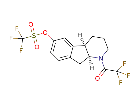 (4a-R,9a-S)-trifluoro-methanesulfonic acid 1-(2,2,2-trifluoro-acetyl)-2,3,4,4a,9,9a-hexahydro-1H-indeno[2,1-b]pyridin-6-yl ester