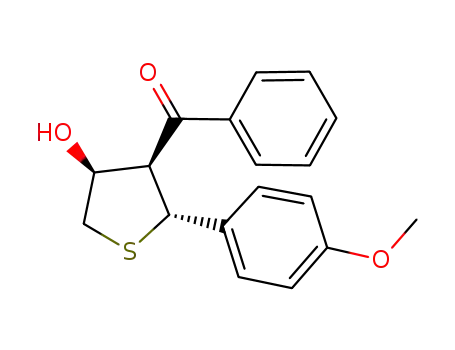 ((2R,3S,4S)-4-hydroxy-2-(4-methoxyphenyl)tetrahydrothiophen-3-yl)(phenyl)methanone