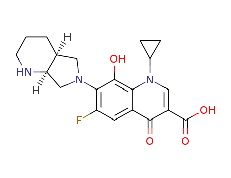 1-Cyclopropyl-6-fluoro-1,4-dihydro-8-hydroxy-7-[(4aS,7aS)-octahydro-6H-pyrrolo[3,4-b]pyridin-6-yl]-4-oxo-3-quinolinecarboxylic acid