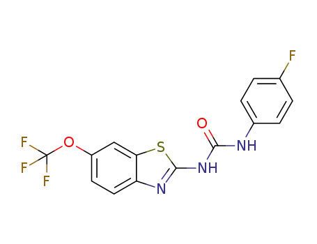 1-(4-fluorophenyl)-3-(6-trifluoromethoxybenzothiazol-2-yl)urea