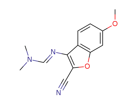 (E)-N'-(2-cyano-6-methoxybenzofuran-3-yl)-N,N-dimethylformimidamide