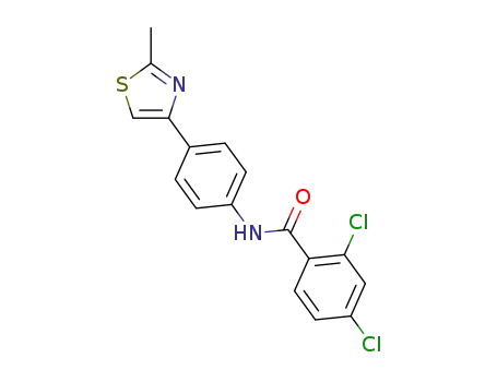 2,4-dichloro-N-(4-(2-methylthiazol-4-yl)phenyl)benzamide