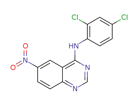 4-(2',4'-dichlorophenyl)amino-6-nitroquinazoline