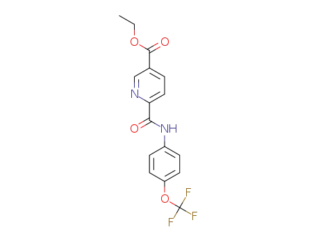 ethyl 6-((4-(trifluoromethoxy)phenyl)carbamoyl)nicotinate
