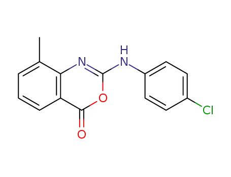 2-(4-chlorophenylamino)-8-methyl-4H-benzo[d][1,3]oxazin-4-one