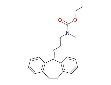5-<3-(N-Carbethoxy-N-methyl-amino)-propyliden>-10,11-dihydro-dibenzocyclohepten