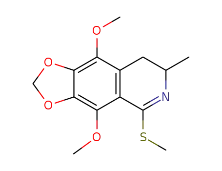 4,9-dimethoxy-7-methyl-5-methylsulfanyl-7,8-dihydro[1,3]dioxolo[4,5g]isoquinoline