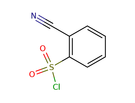 Molecular Structure of 69360-26-5 (2-Cyanobenzenesulphonyl chloride)
