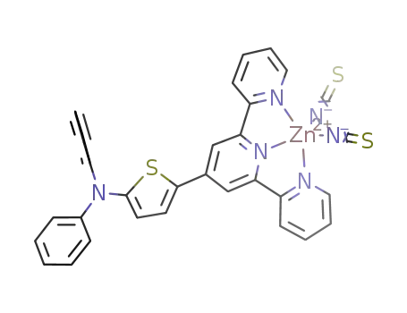 [(4’-(4-(diphenylamino)thienyl)-2,2’:6’,2’’-terpyridine)Zn(NCS)2]