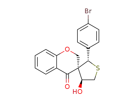(2'S,3S,4'S)-2-(4-bromophenyl)-4'-hydroxy-4',5'-dihydro-2'H-spiro[chroman-3,3'-thiophen]-4-one