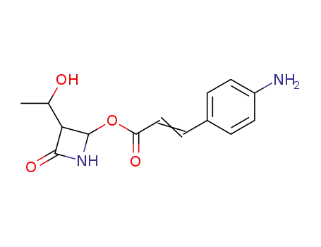 3-(4-aminophenyl)acrylic acid 3-(1-hydroxyethyl)-4-oxoazetidin-2-yl ester