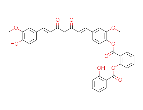 2-((4-((1E,6E)-7-(4-hydroxy-3-methoxyphenyl)-3,5-dioxohepta-1,6-dien-1-yl)-2-methoxyphenoxy)carbonyl)phenyl 2-hydroxybenzoate