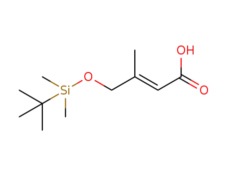 (E)-4-((tert-butyldimethylsilyl)oxy)-3-methylbut-2-enoic acid