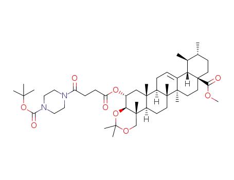 methyl 2-α-O-[4-(4-tert-butoxycarbonyl-1-piperazinyl)-4-oxobutyryl]-3β,23-isopropylidenedioxyurs-12-ene-28-oate