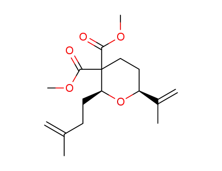 dimethyl 2-(3-methylbut-3-en-1-yl)-6-(prop-1-en-2-yl)dihydro-2H-pyran-3,3(4H)-dicarboxylate
