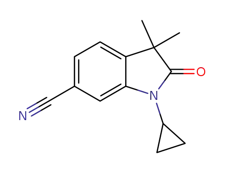 1-cyclopropyl-3,3-dimethyl-2-oxoindoline-6-carbonitrile