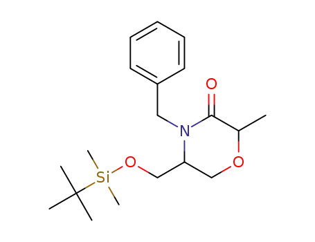 4-benzyl-5-({[tert-butyl(dimethyl)silyl]oxy}methyl)-2-methylmorpholin-3-one