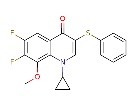 1-cyclopropyl-6,7-difluoro-8-methoxy-3-(phenylthio)quinolin-4(1H)-one