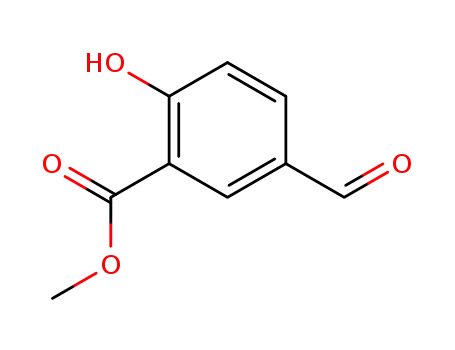 Molecular Structure of 41489-76-3 (Methyl 5-formyl-2-hydroxybenzoate)