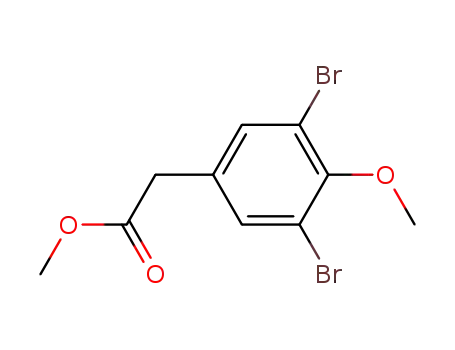 3,5-dibromo-4-methoxy-phenyl acetic acid methyl ester