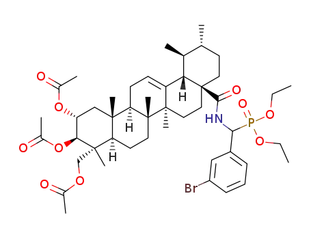 O,O'-diethyl{N-[2α,3β,23-triacetoxyurs-12-ene-28-oyl]-(3-bromophenyl)methyl}phosphonate