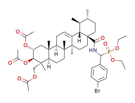 O,O'-diethyl{N-[2α,3β,23-triacetoxyurs-12-ene-28-oyl]-(4-bromophenyl)methyl}phosphonate