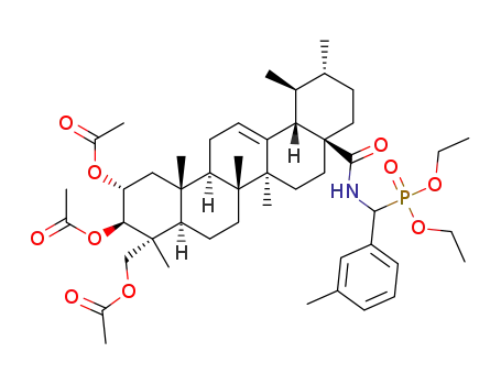 O,O'-diethyl{N-[2α,3β,23-triacetoxyurs-12-ene-28-oyl]-(3-methylphenyl)methyl}phosphonate