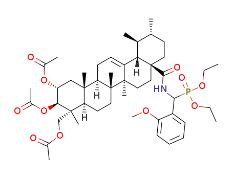 O,O'-diethyl{N-[2α,3β,23-triacetoxyurs-12-ene-28-oyl]-(2-methoxyphenyl)methyl}phosphonate