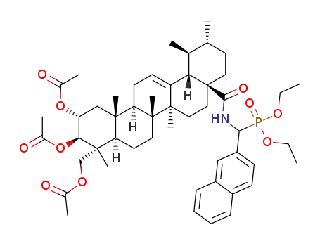 O,O'-diethyl{N-[2α,3β,23-triacetoxyurs-12-ene-28-oyl]-(2-naphthyl)methyl}phosphonate