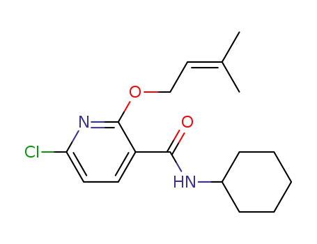 6-chloro-N-cyclohexyl-2-(3-methylbut-2-enoxy)pyridine-3-carboxamide