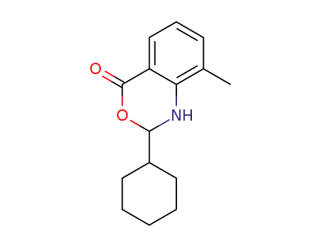2-cyclohexyl-8-methyl-1,2-dihydro-4H-benzo[d][1,3]oxazin-4-one
